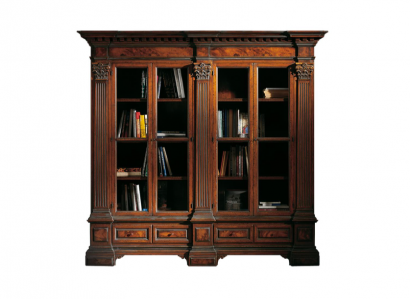 Medieval style cabinet showcase Italian furniture cupboards solid shelf